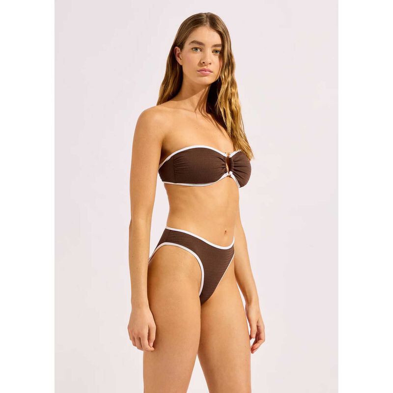 Seafolly Beach Bound High Leg Bikini Bottom image number 2